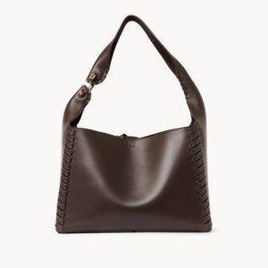 Chloe Mate Shoulder Bag - Dark Brown